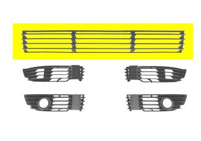 VAN WEZEL 5837590 Lüftungsgitter, Stoßfänger von Van Wezel