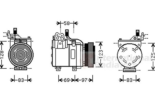 VAN WEZEL 8200K198 Kompressor, Klimaanlage von Van Wezel