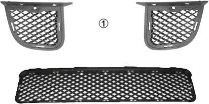 VAN WEZEL 8267590 Lüftungsgitter, Stoßfänger von Van Wezel