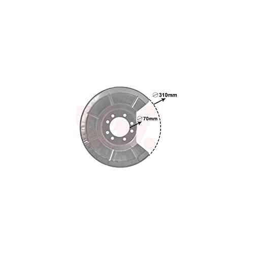 VAN WEZEL Deckblech Bremsscheibe Hinten Links 5942373 von Van Wezel