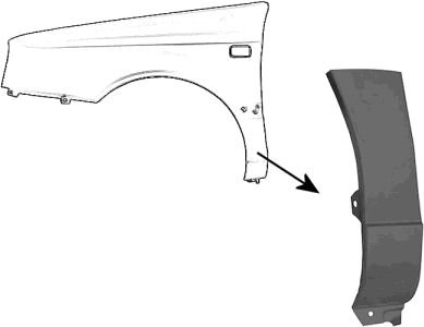 Van Wezel 5880155 Kotflügel von Van Wezel