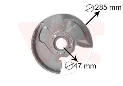 Van Wezel Deckblech Bremscheibe vorne rechts 3758372 von Van Wezel