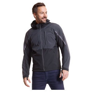 Vanucci VUJ-6 Motorrad Softshelljacke Schwarz Grau von Vanucci