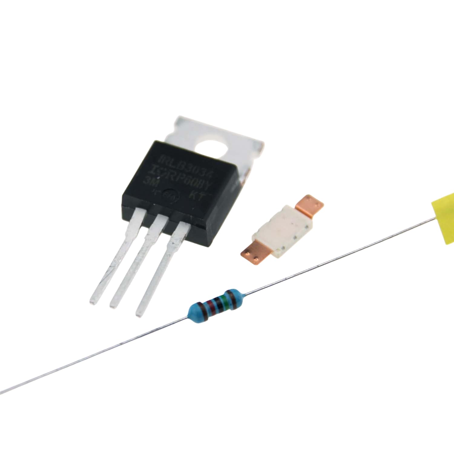 Power Mosfet IRLB3034PBF, N-Kanal, inkl. Widerstand u. 15A Sicherung von Vape & Make