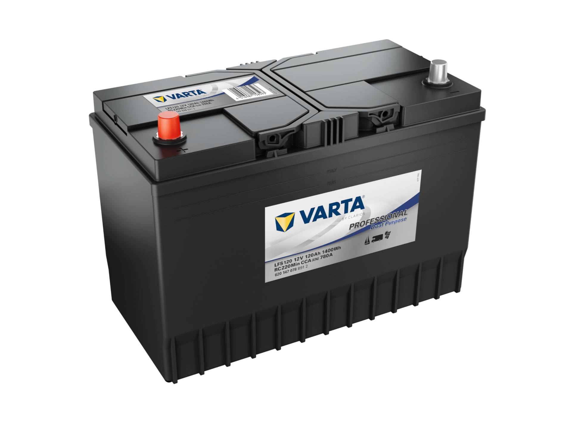 Autobatterie VARTA 120, Ah 780, A/EN 620147078B912 L 349mm B 175mm H 236mm NEU von Varta