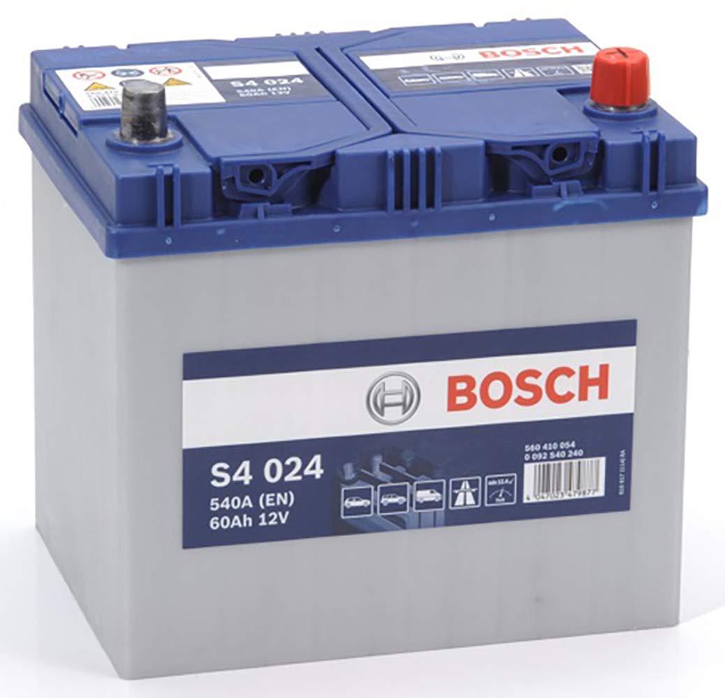 Bosch S4024 - Autobatterie - 60A/h - 540A - Blei-Säure-Technologie - für Fahrzeuge ohne Start-Stopp-System von Bosch Automotive