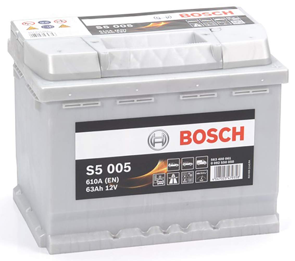 Bosch S5005 - Autobatterie - 63A/h - 610A - Blei-Säure-Technologie - für Fahrzeuge ohne Start-Stopp-System von Bosch