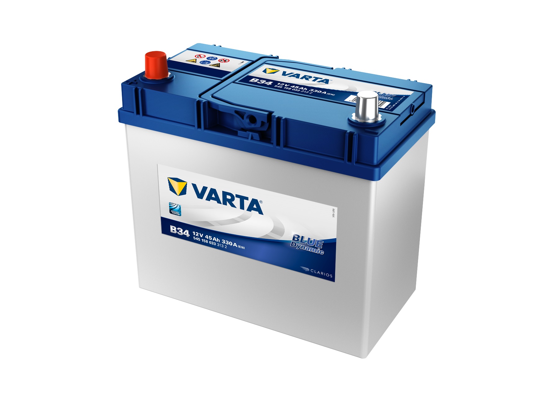 VARTA Blue Dynamic Autobatterie, B34, 5451580333, 45 Ah, 330 A von Varta