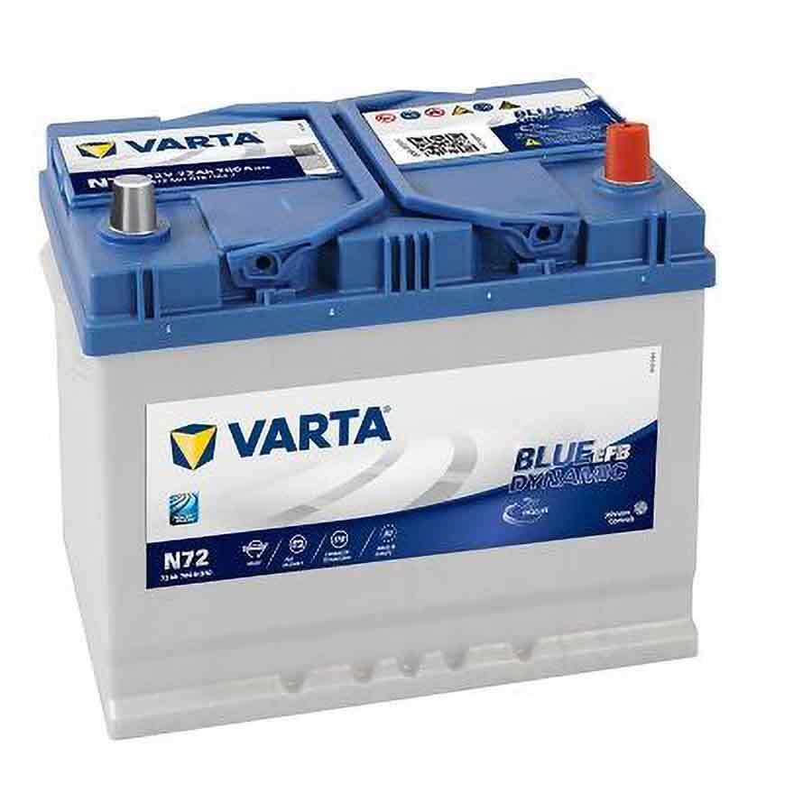 VARTA Blue Dynamic EFB Autobatterie, JIS, 572 501 076, 72 Ah, 760 A von Varta