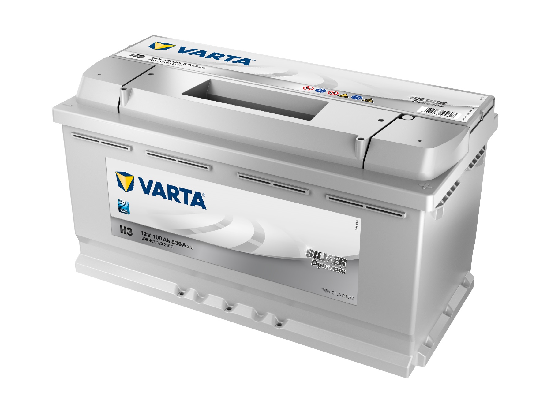 VARTA Silver Dynamic Autobatterie H3, 100 Ah, 830 A von Varta