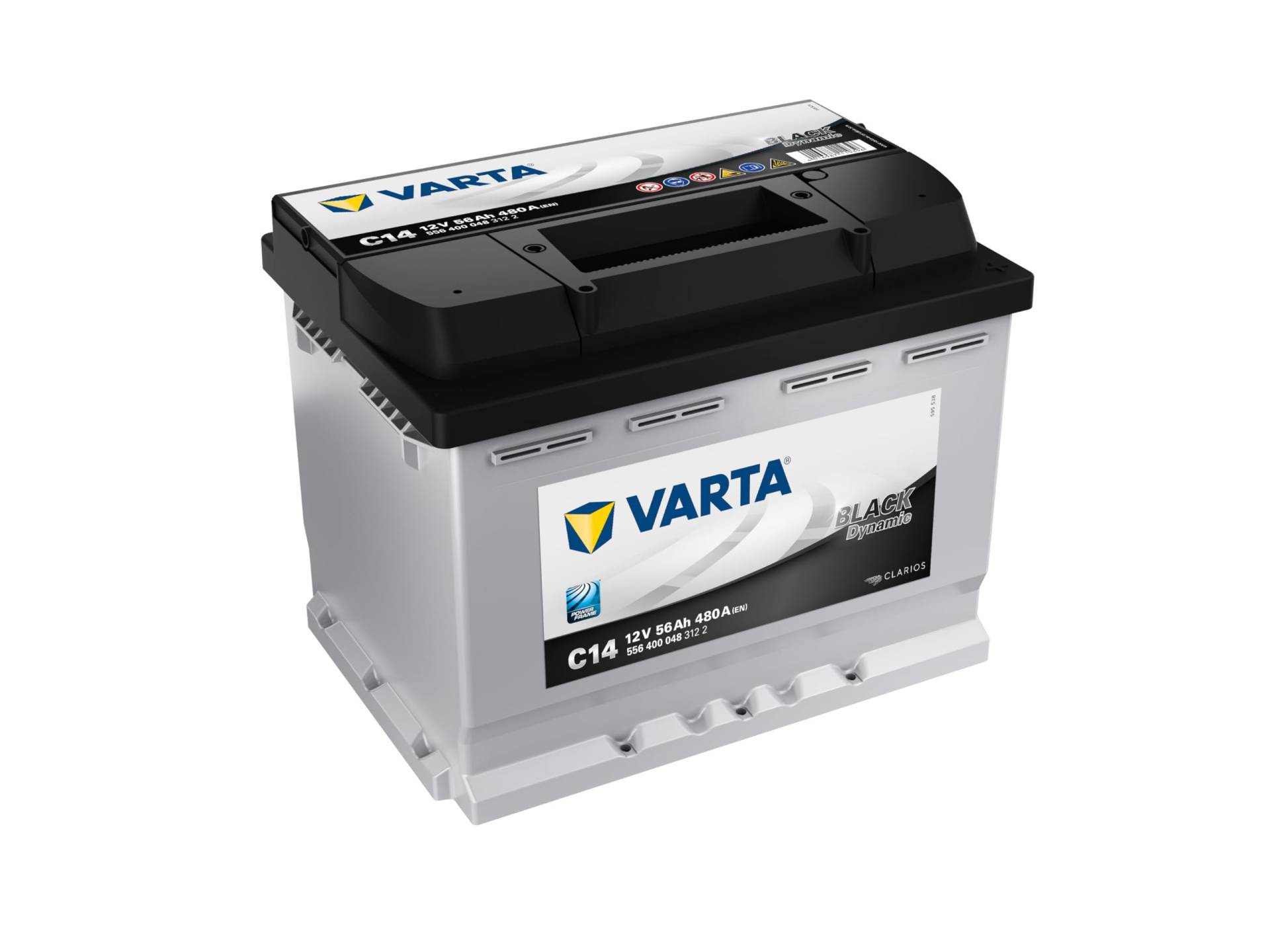 Varta 5564000483122 Black Dynamic C14 Autobatterie 12 V 56 Ah 480 A von Varta