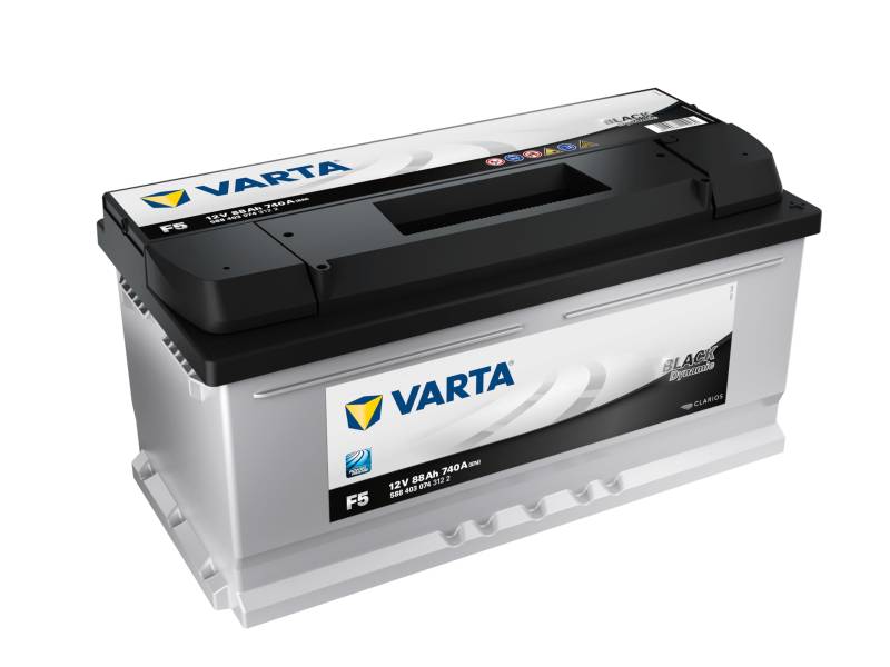 Varta 5884030743122 Autobatterien Black Dynamic F5 12 V 88 mAh 740 A von Varta