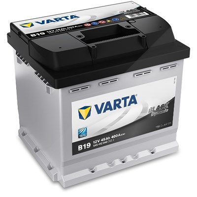 Varta Black Dynamic Starterbatterie B19 45Ah 400A [Hersteller-Nr. 5454120403122] für VW, Abarth, Barkas, Toyota, Fiat, BMW, Alfa Romeo, Citroën, Opel, von Varta