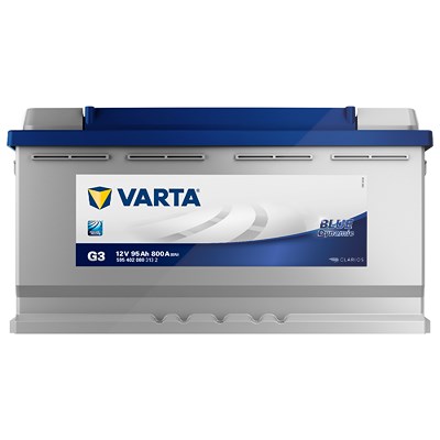 Varta Starterbatterie Blue Dynamic 95Ah 800A G3 [Hersteller-Nr. 5954020803132] für Peugeot, BMW, Citroën, Bentley, Saab, Chevrolet, Seat, Hyundai, Ast von Varta