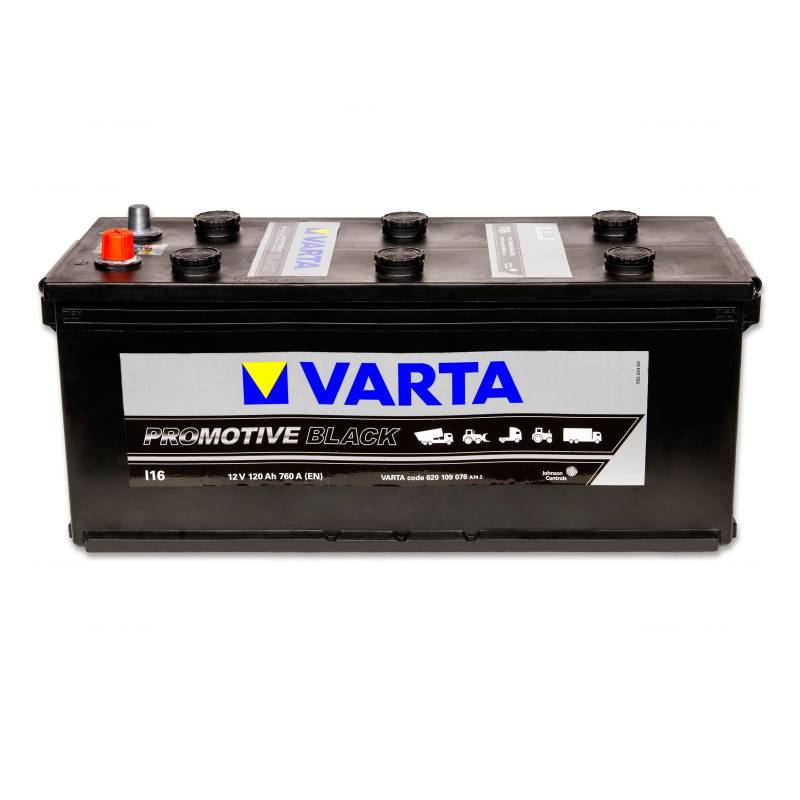 Varta Promotive Black I16 - 12 V / 120 Ah - 760 A/EN HD Nutzfahrzeugbatterie von Varta