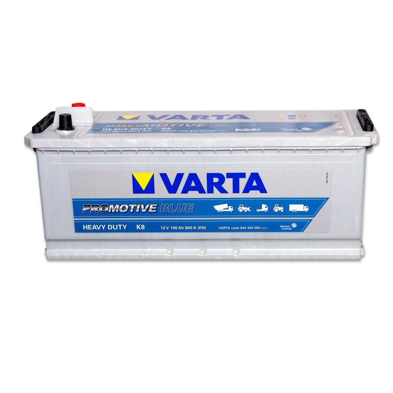 VARTA Promotive Blue K8-12 V / 140 Ah - 800 A/EN HD Nutzfahrzeugbatterie von Varta