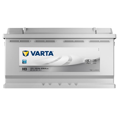 Varta Starterbatterie Silver Dynamic 100Ah 830A H3 [Hersteller-Nr. 6004020833162] für Maserati, Opel, Seat, Chrysler, Citroën, Bugatti, Dodge, Audi, M von Varta