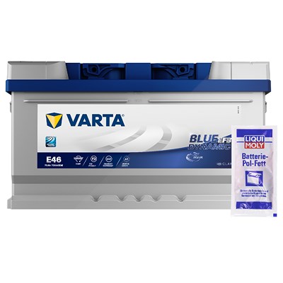 Varta Starterbatterie 75Ah 730A E46+ Pol-Fett 10g [Hersteller-Nr. 575500073D842] für Chevrolet, Ford, Jaguar, Opel, Peugeot, Porsche, Saab, Volvo von Varta