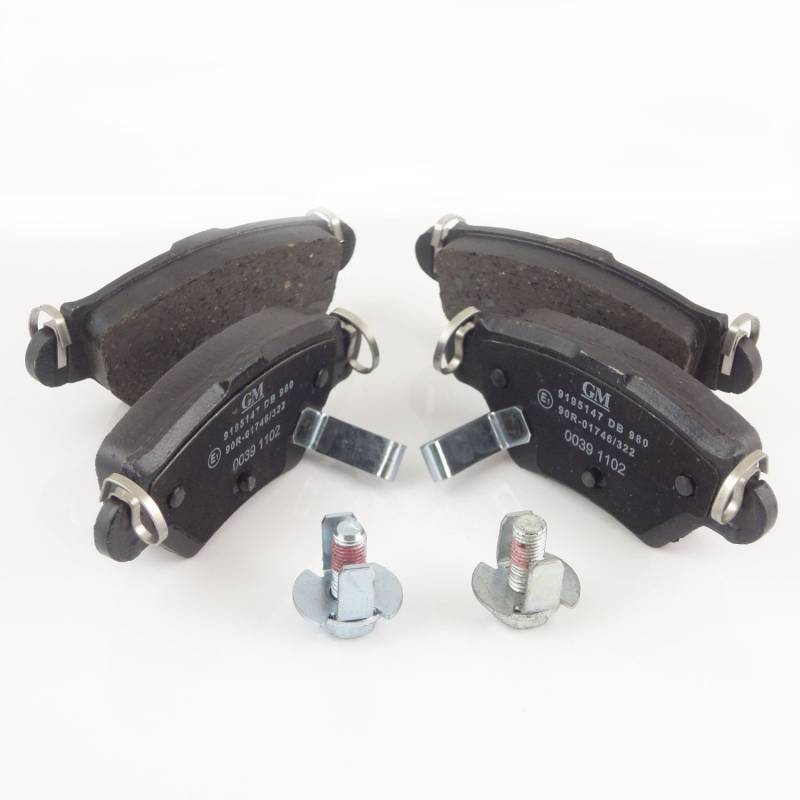 Original Opel Astra G (98–04) Zafira A (98–05) Bremse hinten Pad Set – 9195147 von Vauxhall