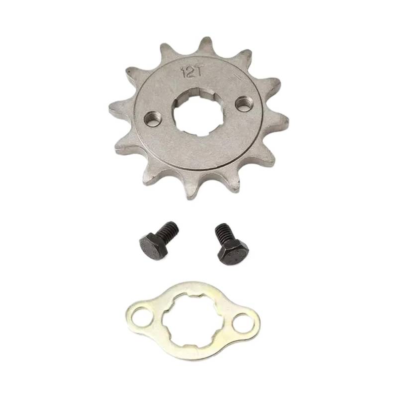 20MM 520# Vordermotor-Kettenradkette 10 bis 22T kompatibel mit 150 200 250cc ATV Quad Dirt Bike Motorrad(520-20MM-12T) von VbCLKG