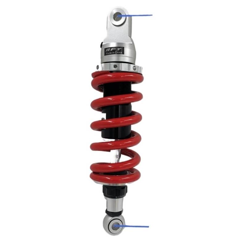 600LBS Einstellbarer Stoßdämpfer, kompatibel mit FZ1 FZ6 R3 GSX750 Z900 CBR125 VT 600 MSX 125(280mm red) von VbCLKG