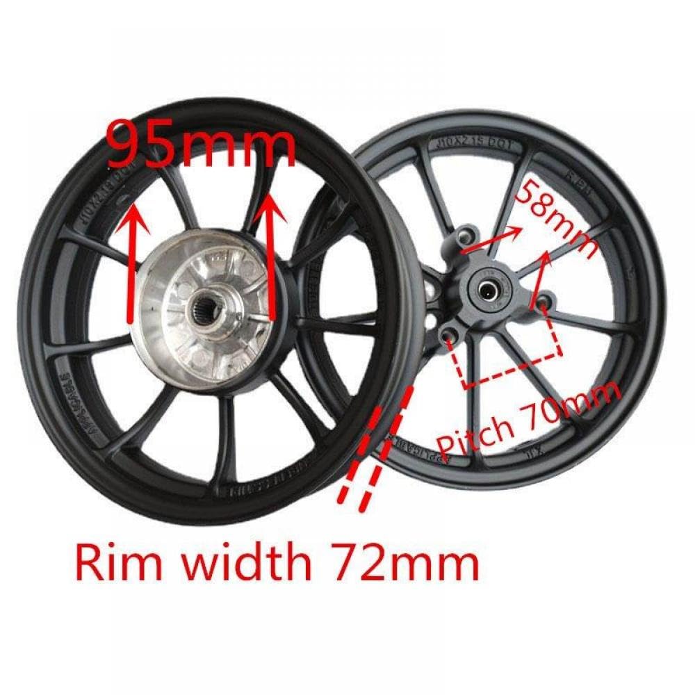 Aluminium-Vorder- und Hinterradfelgen mit Scheibenbremse Kompatibel mit DIO18 28 ZX34 35 38 56 Z4 kompatibles Motorradrad(A) von VbCLKG