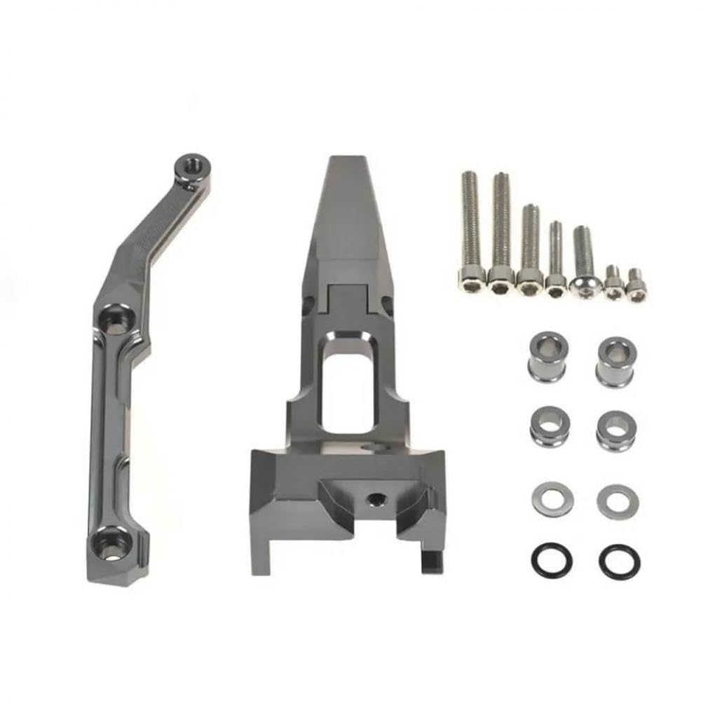 Lenkungsdämpferstabilisator mit Montagehalterungssatz, kompatibel mit MT-09 Tracer-Modellen 2015 2016 2017(Gray bracket) von VbCLKG