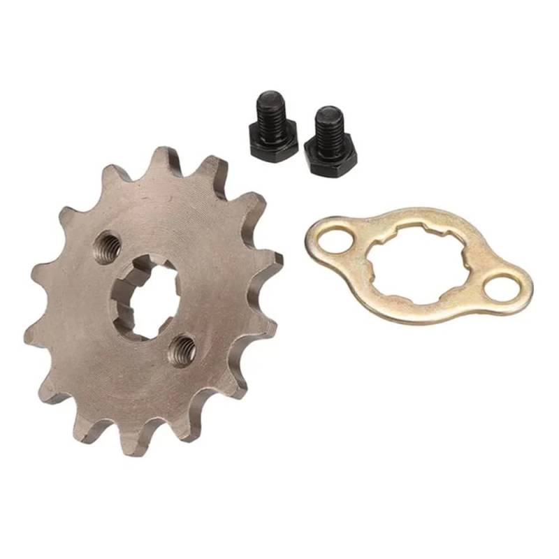 Motorrad 415 Kettenrad vorne Motor 14T 15T 16T 17T 17mm Getriebe Getriebe kompatibel mit Motocross ATV Quad(415-14t) von VbCLKG