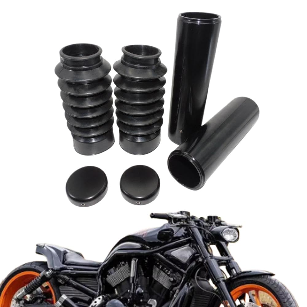 Motorrad-Gabelabdeckungs-Set, Schutz Kompatibel mit Stoßdämpfer, kompatibel mit V-Rod Night Rod Special 2007 bis 2011 von VbCLKG