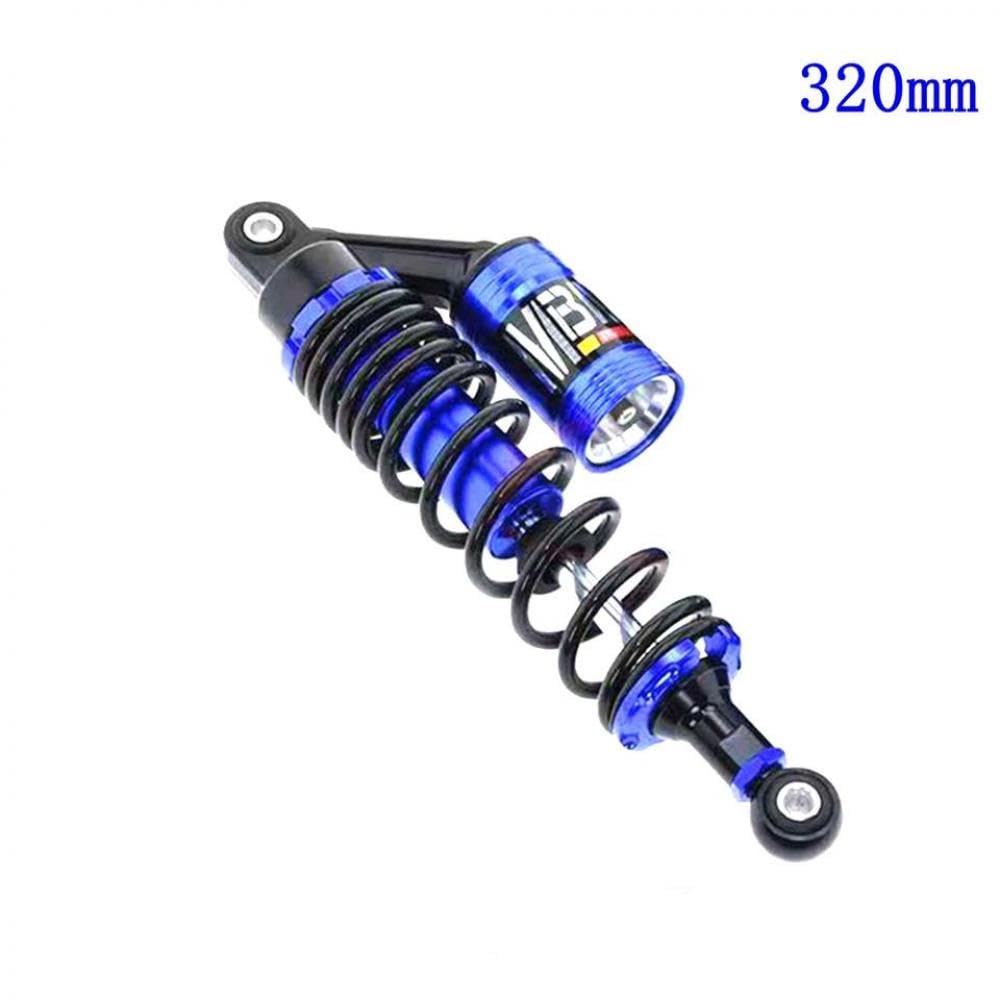 Universelle 320 mm 340 mm hintere Luftstoßdämpfer-Aufhängung, kompatibel mit verschiedenen Motorradmodellen, einschließlich ATVs und Quads(320mm Blue Round) von VbCLKG