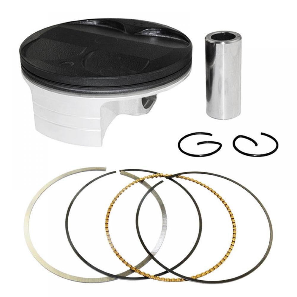 VbCLKG Motorrad-Standardzylinder-Bohrungsgröße 77 mm, Kolben- und Ringsatz, kompatibel mit RMZ250 2004 2005 2006 KX250F 2004 bis 2014(Piston Ring Kit) von VbCLKG