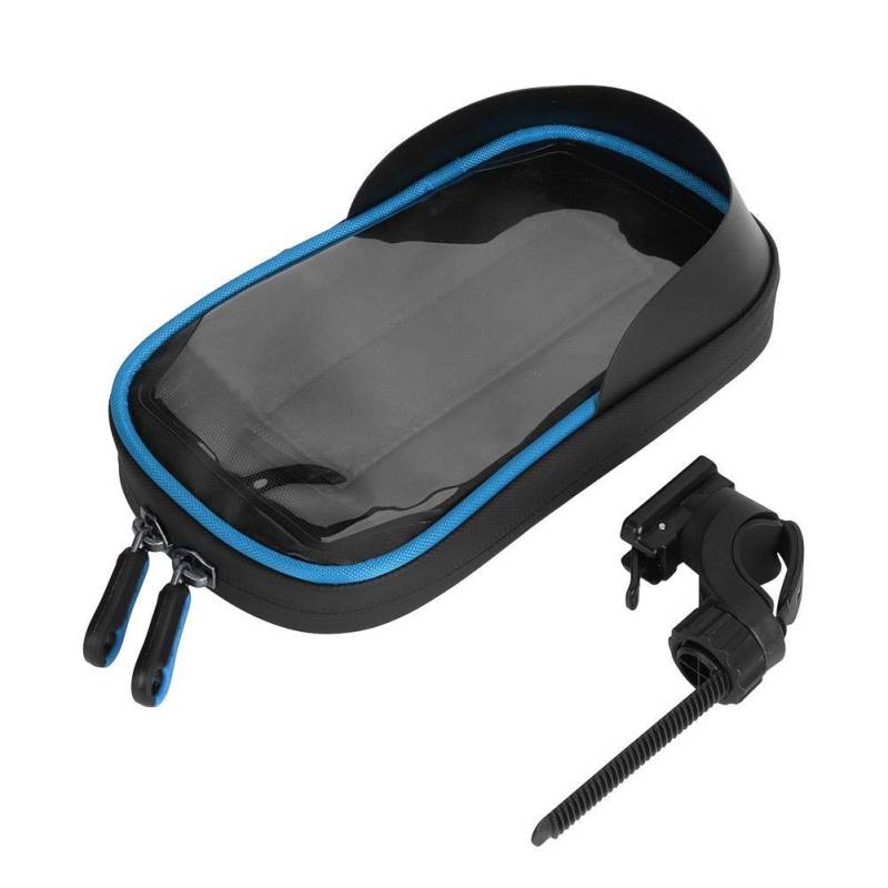 wasserdichte Halterung Tasche Fahrrad Handy Halterung Tasche 900D Polyester Stoff Fahrrad Tasche(SCHWARZ BLAU) von Vbest life