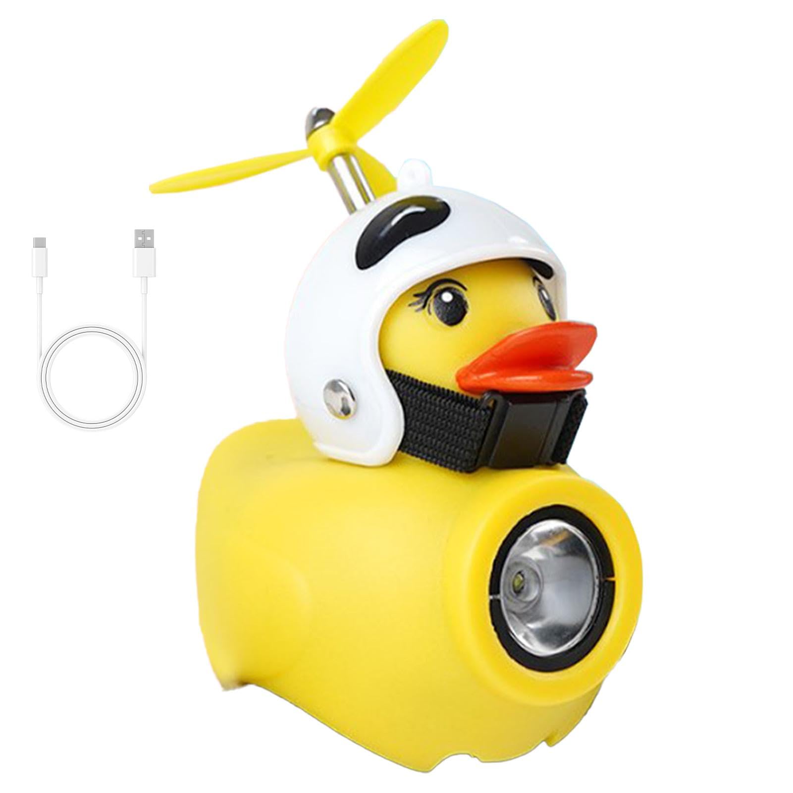 Vbnuyhim Motorrad-Ente, Lenker-Ente,Fahrradlenker Entenhorn - Motorrad-Entenhorn, niedliches Enten-Zwitscherhorn mit Propeller und Licht für Kinder und Erwachsene, Radfahren im Freien von Vbnuyhim