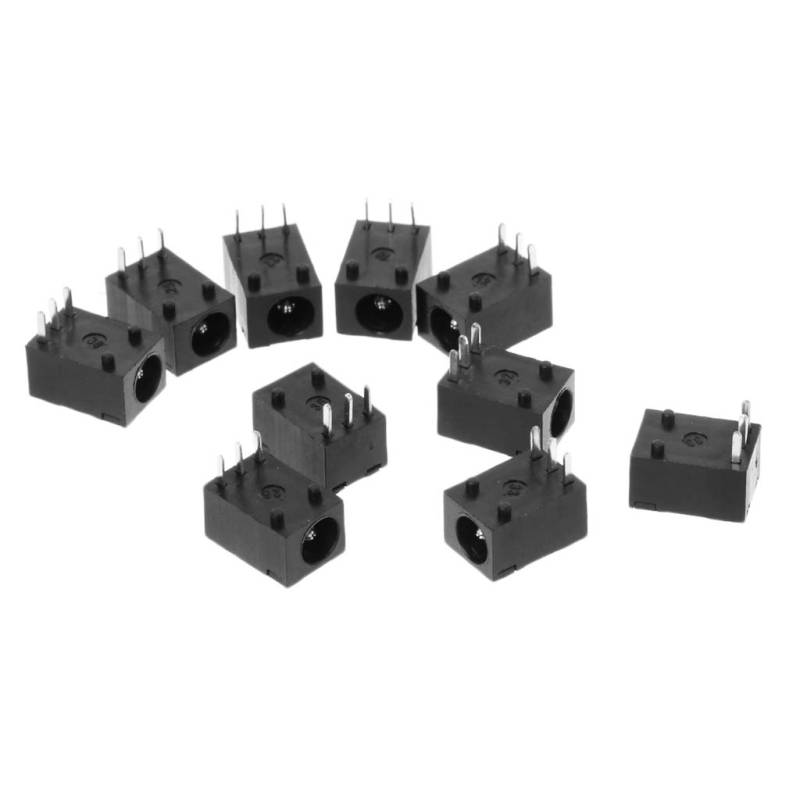 10 Stück DC-003 3 5 3 Mm Für Strombuchse 3-poliger Schalttafelmontage Stecker von Vdaxvme