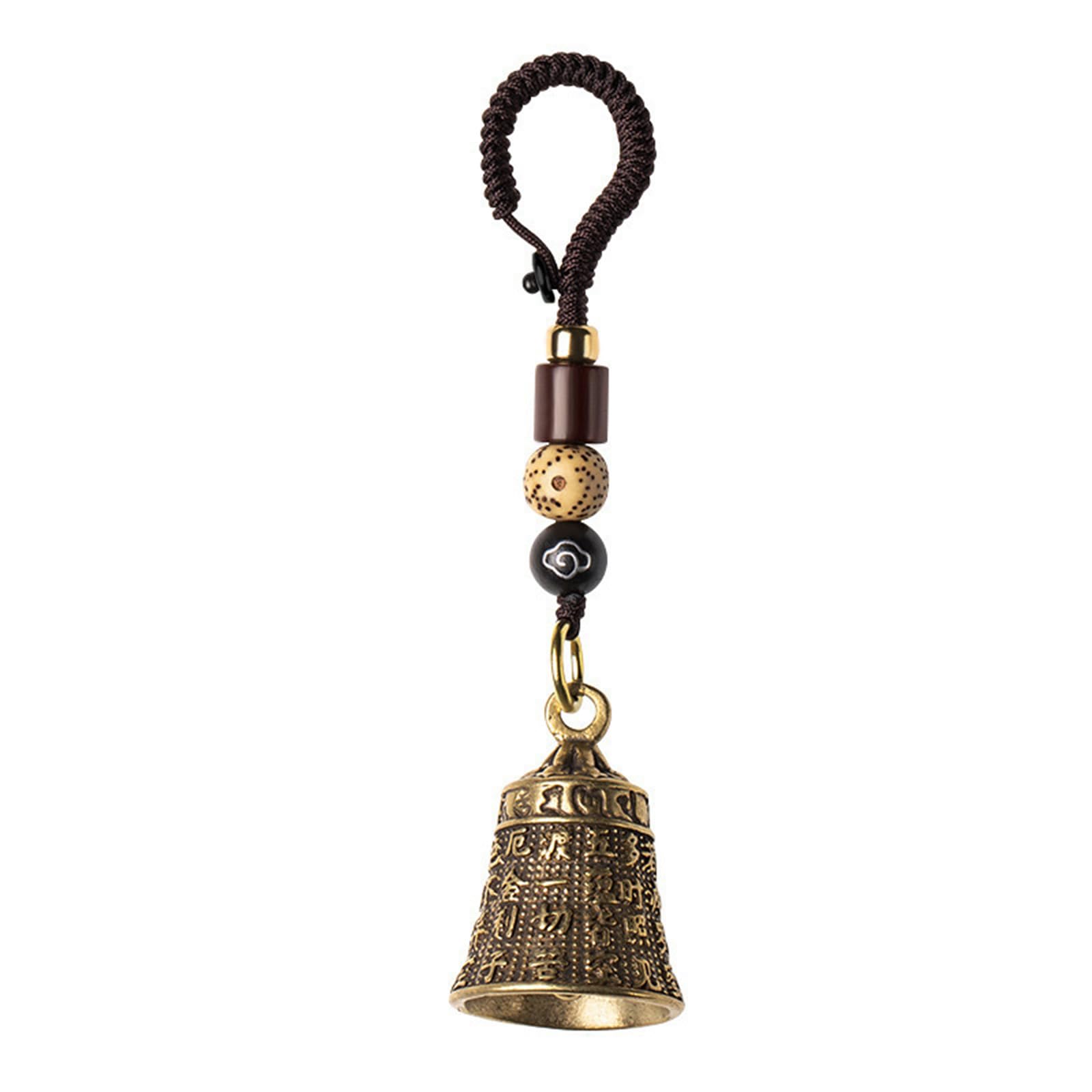 Messing Glocke Statuen Buddhismus Glocke Ornamente Für Schlüssel Hängen Anhänger Vintage Hängen Schmuck Handgemachte Seil Für Schlüssel H von Vdaxvme