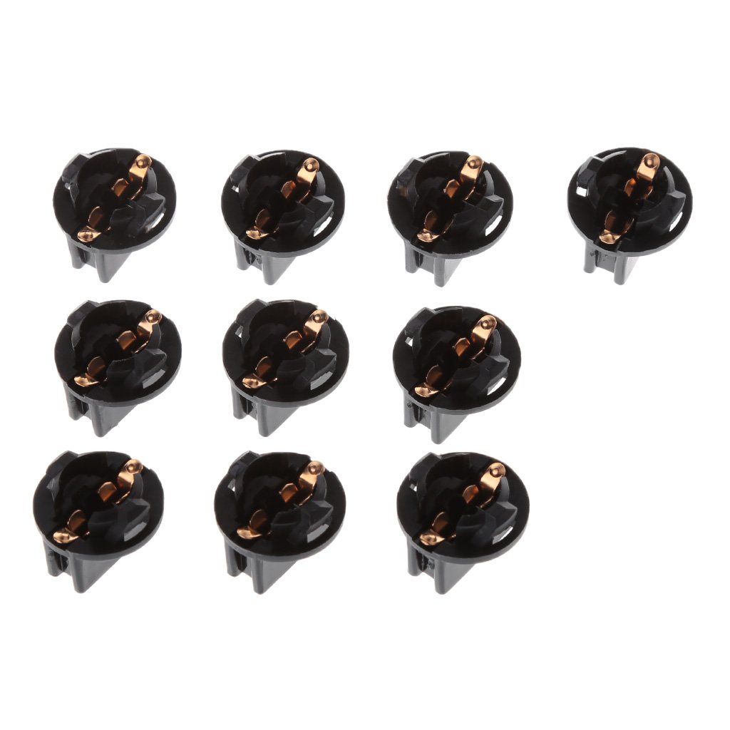 Vdaxvme 10er Pack Auto Leseleuchte 12961 Lampenfassung Drehsockel Verriegelungssockel W5W Instrumententafel Cluster Stecker Armaturenbrett Glühbirne von Vdaxvme