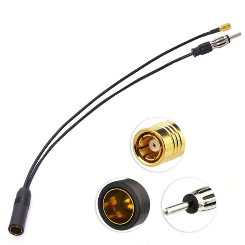 Vdaxvme Antenne Kabel Für SMB SMA Auto Digitale Aktive Antenne Für Radio Receiver Box Auto Radio Antenne Starke Stabile von Vdaxvme