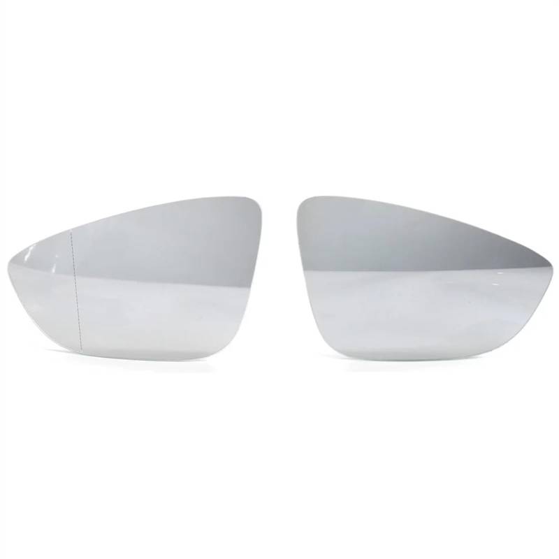 Außenspiegel Glas Für VW Für Jetta 6 MK6 EU Für Modell 2011-2017 Autospiegel Autotür Außenspiegel Rückspiegel Beheizter Seitenrückspiegel Glas Umkehrlinse Rückfahrglas Spiegel(A Pair White) von Vdifsvb