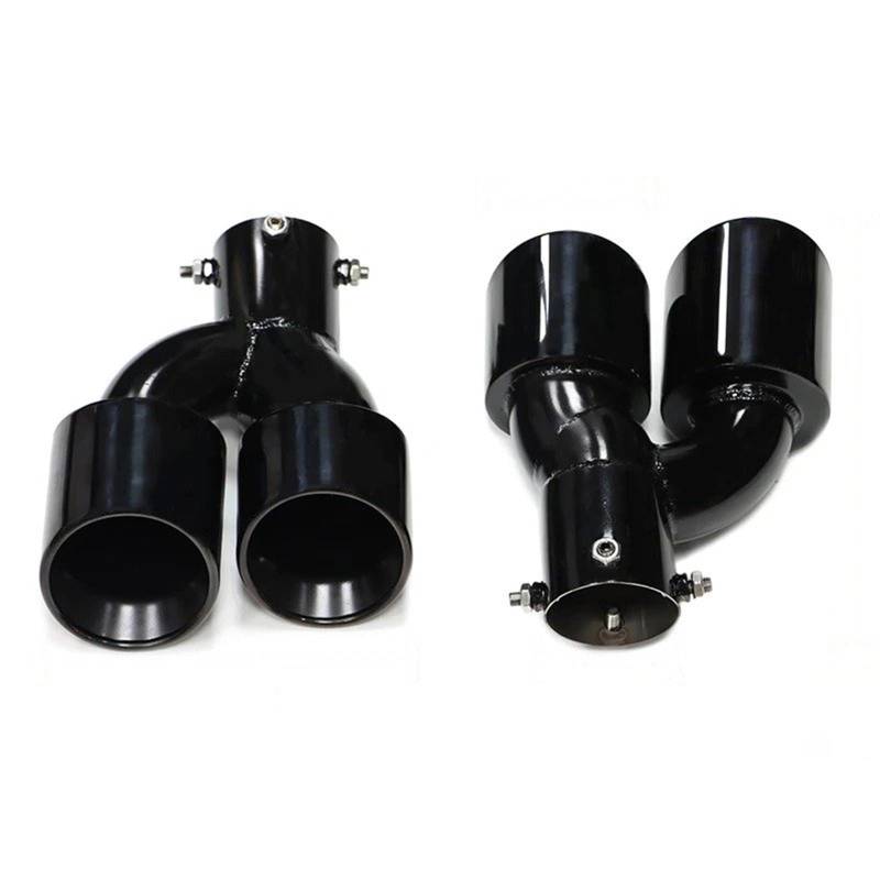 Auto Auspuffrohr Endrohr 1 Paar Für G20 G21 330i 325i 2020 Auto Auspuffrohr Schalldämpfer Spitze 63mm Düse Auto Auspuffspitze(Black 89mm) von Vdifsvb