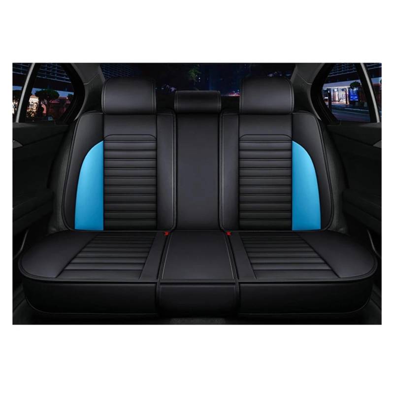 Autositzbezüge Für Peugeot 3008 206 508 308 307 407 207 2008 208 406 301 607 Autositzbezüge Vorne Hinten Sitzkissen Auto Sitzbezüge(Blue Rear) von Vdifsvb