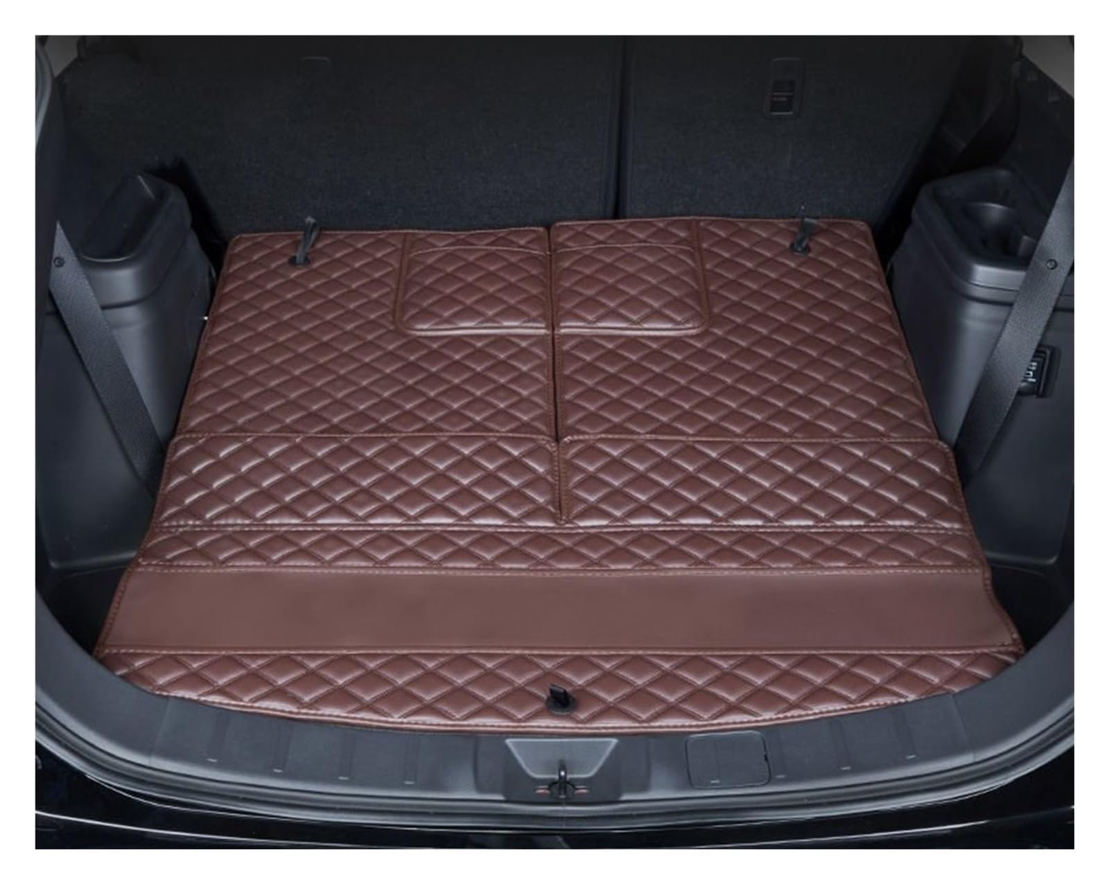 Kofferraumschutz Für Mitsubishi Für Outlander 4WD 2WD 2013 2014 2015 2016 2017 2018 2019 2020 2021 Stamm Matte Matten Kofferraum Schutzmatten(7 Seats Brwon A,4WD) von Vdifsvb