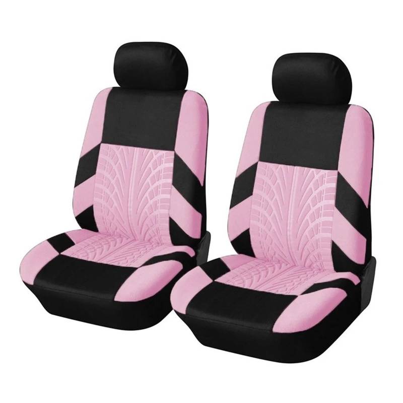 Vdifsvb Autositzbezüge Autositzbezüge-Set Universell Passend Für Die Meisten Autos Bezüge Mit Reifenspur-Detail Styling-Autositzschutz Auto Sitzbezüge(Pink Front) von Vdifsvb