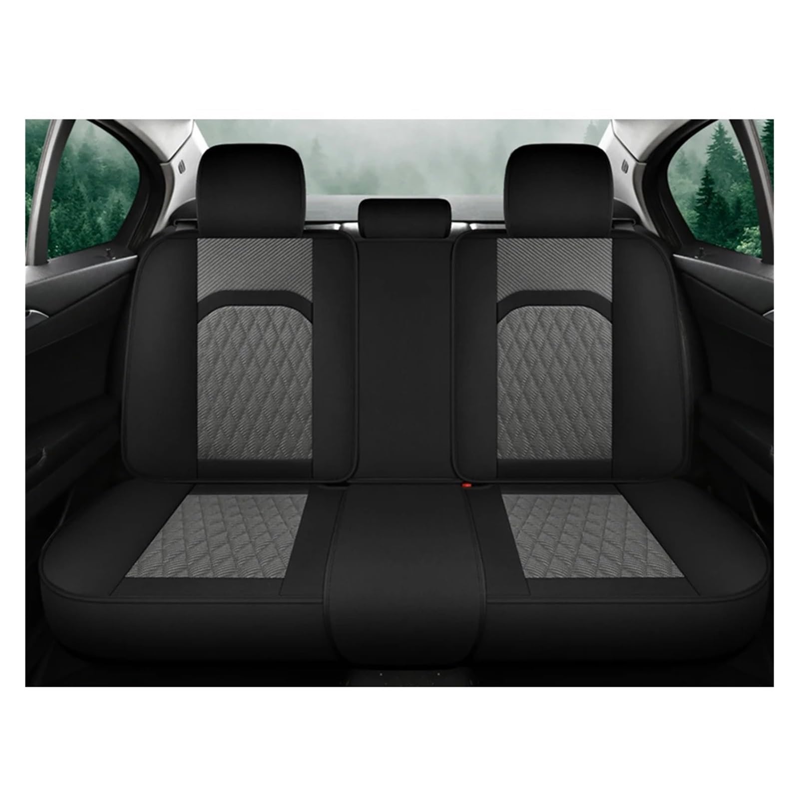 Vdifsvb Autositzbezüge Für Chery Für Tiggo 8 Für Pro Universal Autositzbezüge Vorne Hinten Sitzkissen Auto Innenausstattung Auto Sitzbezüge(Black Grey Rear) von Vdifsvb