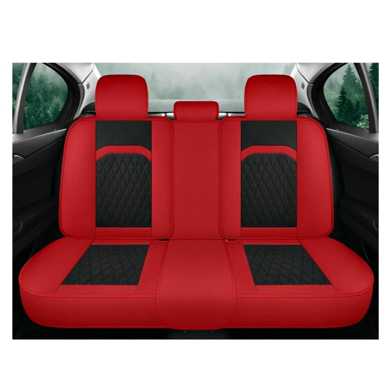 Vdifsvb Autositzbezüge Für Chery Für Tiggo 8 Für Pro Universal Autositzbezüge Vorne Hinten Sitzkissen Auto Innenausstattung Auto Sitzbezüge(Black Red Rear) von Vdifsvb