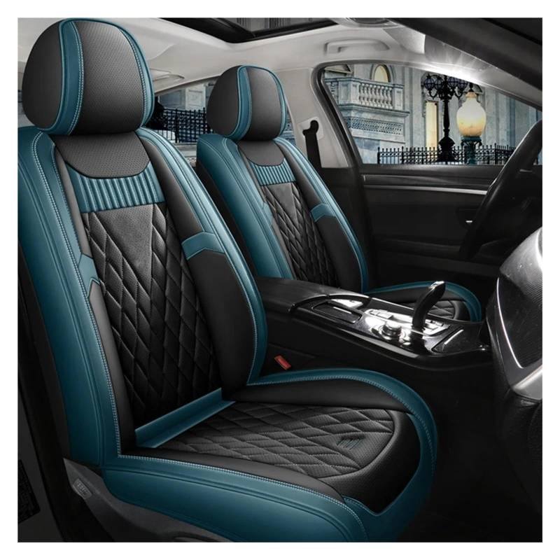 Vdifsvb Autositzbezüge Für Jeep Für Cherokee WK2 WJ 2004 2014 Für Patriot Für Wrangler Für Compass 2007 2019 Für Renegade Für Grand Autositzbezug Auto Sitzbezüge(Black Blue Front) von Vdifsvb