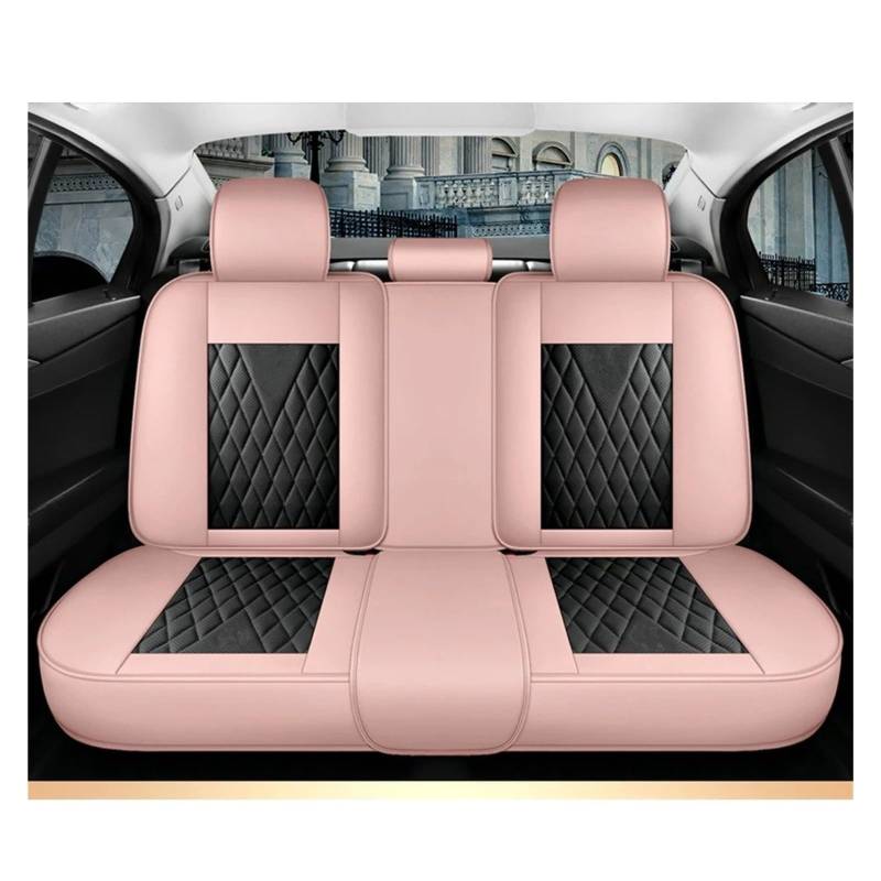 Vdifsvb Autositzbezüge Für Jeep Für Cherokee WK2 WJ 2004 2014 Für Patriot Für Wrangler Für Compass 2007 2019 Für Renegade Für Grand Autositzbezug Auto Sitzbezüge(Black Pink Rear) von Vdifsvb