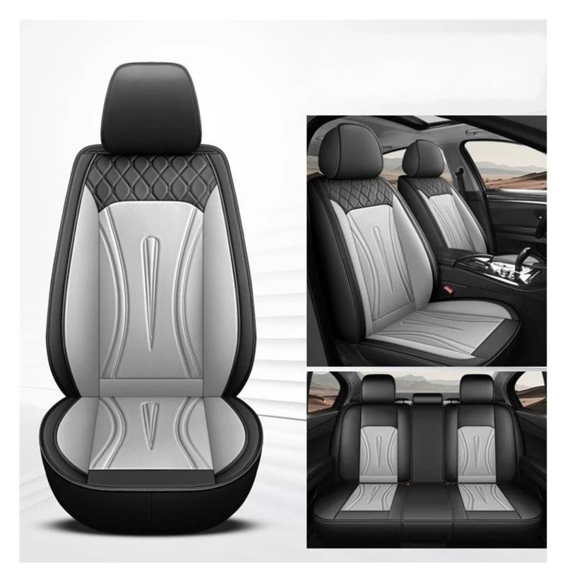 Vdifsvb Autositzbezüge Für Jeep Für Grand Für Cherokee Für Wrangler Für Patriot Für Compass Für Commander Universeller 5-Sitzer-Autositzbezug Auto Sitzbezüge(Black Gray) von Vdifsvb