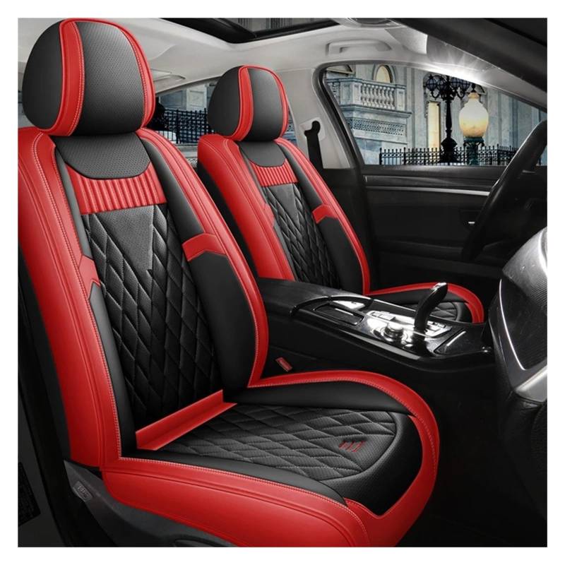 Vdifsvb Autositzbezüge Für Megane 2 3 Für Fluence Für Scenic Für Clio Für Captur Für Kadjar Für Logan 2 Für Duster Für Arkana Für Kangoo Autositzbezüge Auto Sitzbezüge(Black Red Front) von Vdifsvb