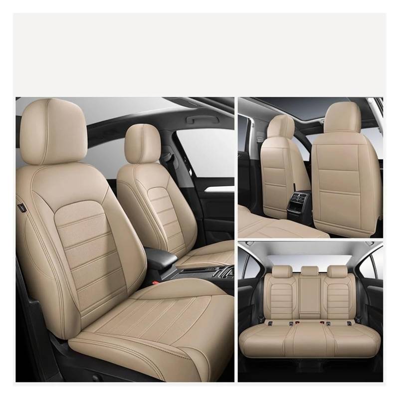 Vdifsvb Autositzbezüge Für Mini Für Cooper R50 R56 F56 Für Clbuman Für Countryman Autositzbezüge Auto-Innenausstattung Auto Sitzbezüge(5Piece-Beige) von Vdifsvb