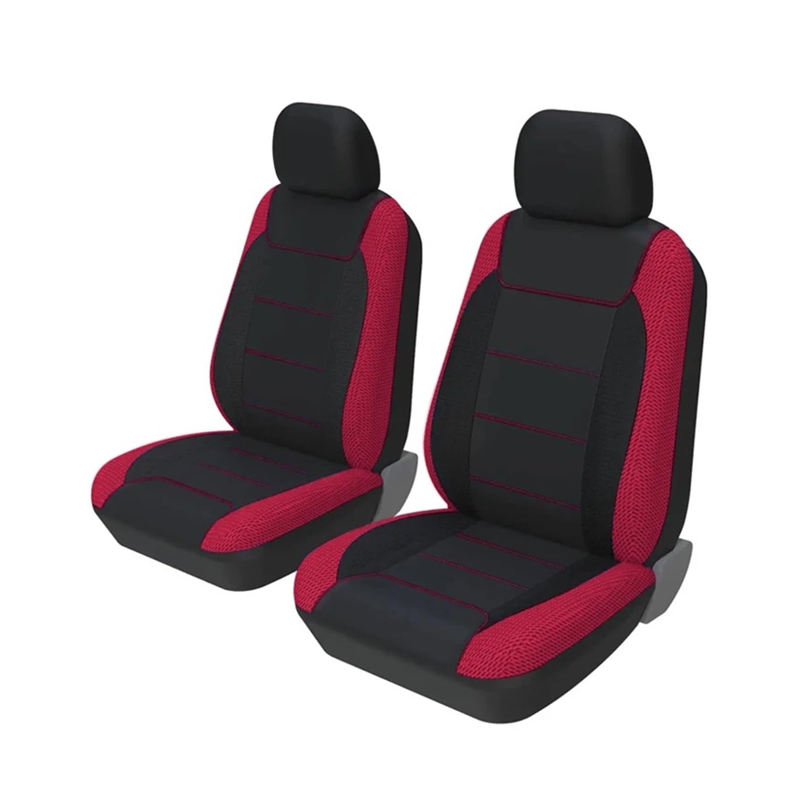 Vdifsvb Autositzbezüge Für Niva Für Chevrolet Komplettset Autositzbezüge Polyester-Sandwichmaterial Universal Für 5-Sitzer-Autoschutz Auto Sitzbezüge(4Piece Black and Red) von Vdifsvb